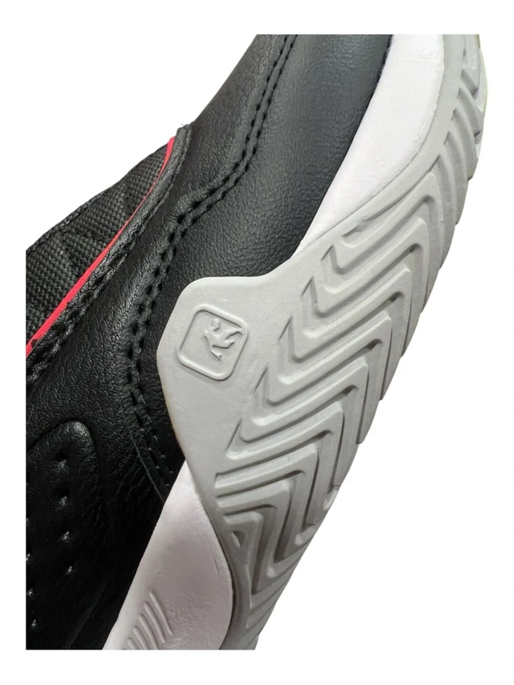 And1 Black Basketball Shoes with Red Trim and White Soles